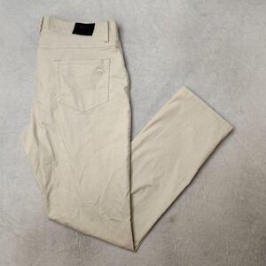 Brooks‎ Brothers Pants Mens 36x32 Beige Corduroy Slim Chino Stretch Pockets